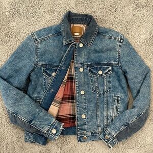 AE Insulated Plaid Jean Jacket